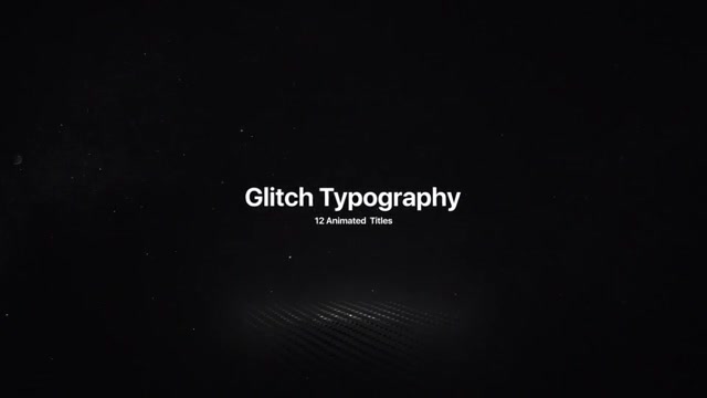 科技故障风字幕